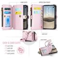 iPhone Duo CaseMe C36 RFID Blocking Wallet Case - Pink