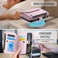 iPhone Duo CaseMe C36 RFID Blocking Wallet Case - Pink