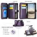iPhone Duo CaseMe C36 RFID Blocking Wallet Case - Purple