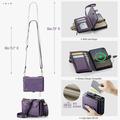 iPhone Duo CaseMe C36 RFID Blocking Wallet Case - Purple