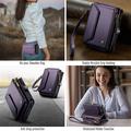 iPhone Duo CaseMe C36 RFID Blocking Wallet Case - Purple