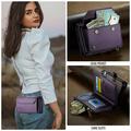 iPhone Duo CaseMe C36 RFID Blocking Wallet Case - Purple