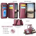 iPhone Duo CaseMe C36 RFID Blocking Wallet Case - Red