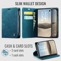 iPhone Duo Caseme 013 Series Wallet Case - Blue
