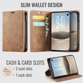 iPhone Duo Caseme 013 Series Wallet Case - Brown