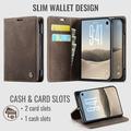 iPhone Duo Caseme 013 Series Wallet Case - Coffee