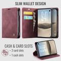 iPhone Duo Caseme 013 Series Wallet Case - Red