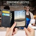 iPhone Duo Caseme 033 Calf Texture Wallet Case with RFID Blocking - Black