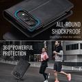 iPhone Duo Caseme 033 Calf Texture Wallet Case with RFID Blocking - Black