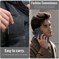 iPhone Duo Caseme 033 Calf Texture Wallet Case with RFID Blocking - Black
