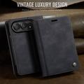 iPhone Duo Caseme 033 Calf Texture Wallet Case with RFID Blocking - Black