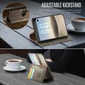 iPhone Duo Caseme 033 Calf Texture Wallet Case with RFID Blocking - Coffee