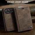 iPhone Duo Caseme 033 Calf Texture Wallet Case with RFID Blocking - Coffee