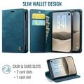 iPhone Duo Caseme 033 Calf Texture Wallet Case with RFID Blocking - Green
