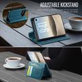 iPhone Duo Caseme 033 Calf Texture Wallet Case with RFID Blocking - Green