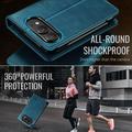 iPhone Duo Caseme 033 Calf Texture Wallet Case with RFID Blocking - Green