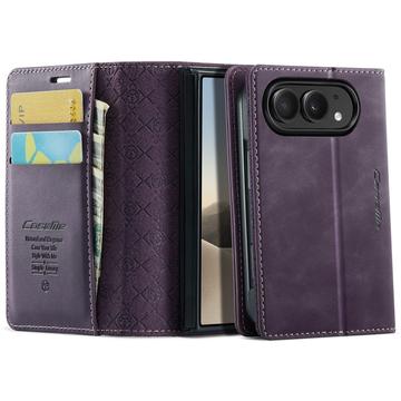iPhone Duo Caseme 033 Calf Texture Wallet Case with RFID Blocking - Purple