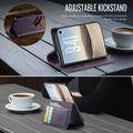 iPhone Duo Caseme 033 Calf Texture Wallet Case with RFID Blocking - Purple