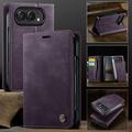iPhone Duo Caseme 033 Calf Texture Wallet Case with RFID Blocking - Purple