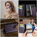 iPhone Duo Caseme 033 Calf Texture Wallet Case with RFID Blocking - Purple