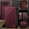 iPhone Duo Caseme 033 Calf Texture Wallet Case with RFID Blocking - Red