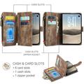 iPhone Duo Caseme C30 Multifunctional Wallet Case - Brown