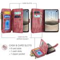iPhone Duo Caseme C30 Multifunctional Wallet Case - Red
