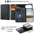 iPhone Duo Caseme C49 2-in-1 Detachable Wallet Case - MagSafe Compatible, RFID - Black