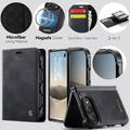 iPhone Duo Caseme C49 2-in-1 Detachable Wallet Case - MagSafe Compatible, RFID - Black