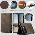 iPhone Duo Caseme C49 2-in-1 Detachable Wallet Case - MagSafe Compatible, RFID - Coffee