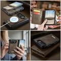 iPhone Duo Caseme C49 2-in-1 Detachable Wallet Case - MagSafe Compatible, RFID - Coffee