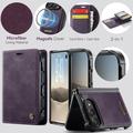 iPhone Duo Caseme C49 2-in-1 Detachable Wallet Case - MagSafe Compatible, RFID - Purple