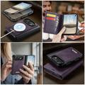 iPhone Duo Caseme C49 2-in-1 Detachable Wallet Case - MagSafe Compatible, RFID - Purple