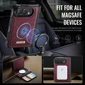 iPhone Duo Caseme C49 2-in-1 Detachable Wallet Case - MagSafe Compatible, RFID - Red