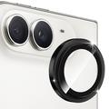 iPhone Duo Hat Prince Camera Lens Tempered Glass Protector - Black