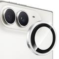 iPhone Duo Hat Prince Camera Lens Tempered Glass Protector - Silver