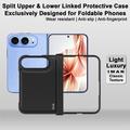 iPhone Duo Imak Ruiyi Hybrid Case - Carbon Fiber - Black