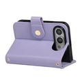 iPhone Duo Luxury Quilted Wallet Case - Purple