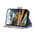 iPhone Duo Luxury Quilted Wallet Case - Purple