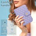 iPhone Duo Luxury Quilted Wallet Case - Purple
