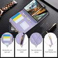 iPhone Duo Luxury Quilted Wallet Case - Purple