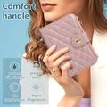 iPhone Duo Luxury Quilted Wallet Case - Rose Gold