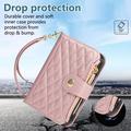 iPhone Duo Luxury Quilted Wallet Case - Rose Gold