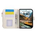 iPhone Duo Luxury Quilted Wallet Case - White