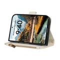 iPhone Duo Luxury Quilted Wallet Case - White