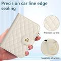 iPhone Duo Luxury Quilted Wallet Case - White