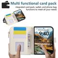 iPhone Duo Luxury Quilted Wallet Case - White