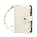 iPhone Duo Luxury Quilted Wallet Case - White