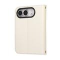 iPhone Duo Luxury Quilted Wallet Case - White