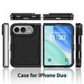 iPhone Duo Magnetic Case with Tempered Glass Screen Protector, Camera Lens Protector